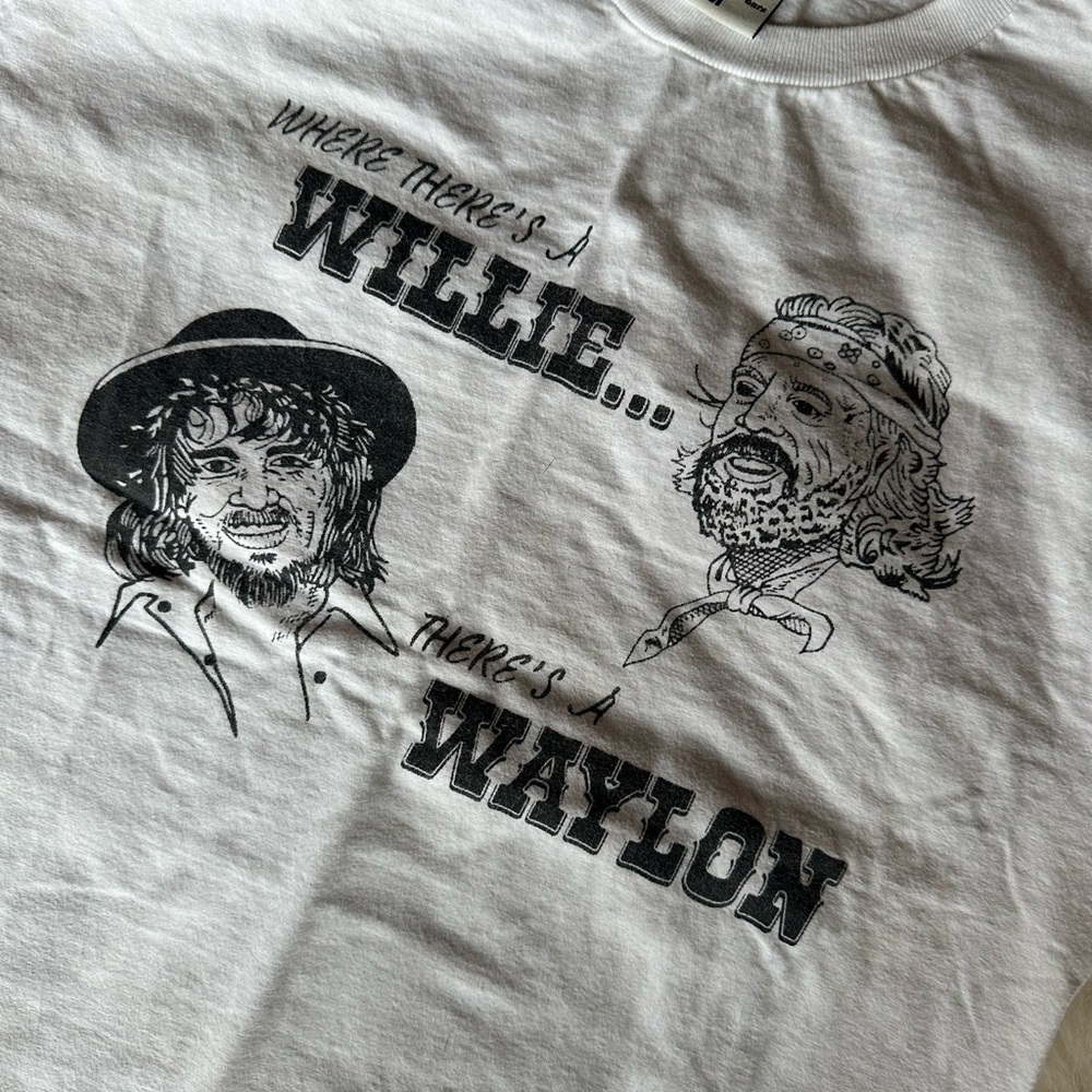 Willie Nelson and Waylon Jennings t shirt - fine southern gentlemen